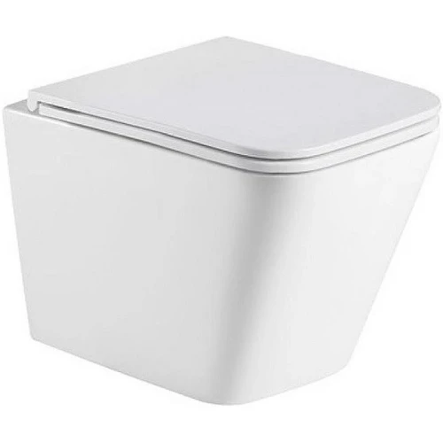 Комплект унитаза с инсталляцией WeltWasser AMBERG 350 ST + GELBACH 043 MT-WT + AMBERG RD-MT CR 10000011888 цвет Белый матовый с сиденьем Микролифт и клавишей смыва цвет Хром матовый