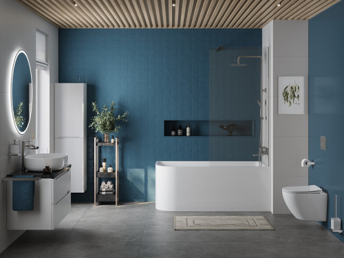 Акриловая ванна BelBagno 170x73 R BB712-1700-730-R без гидромассажа