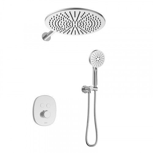 Душевая система Black&amp;White Gravity GH-9201-C 9201C с термостатом цвет Хром