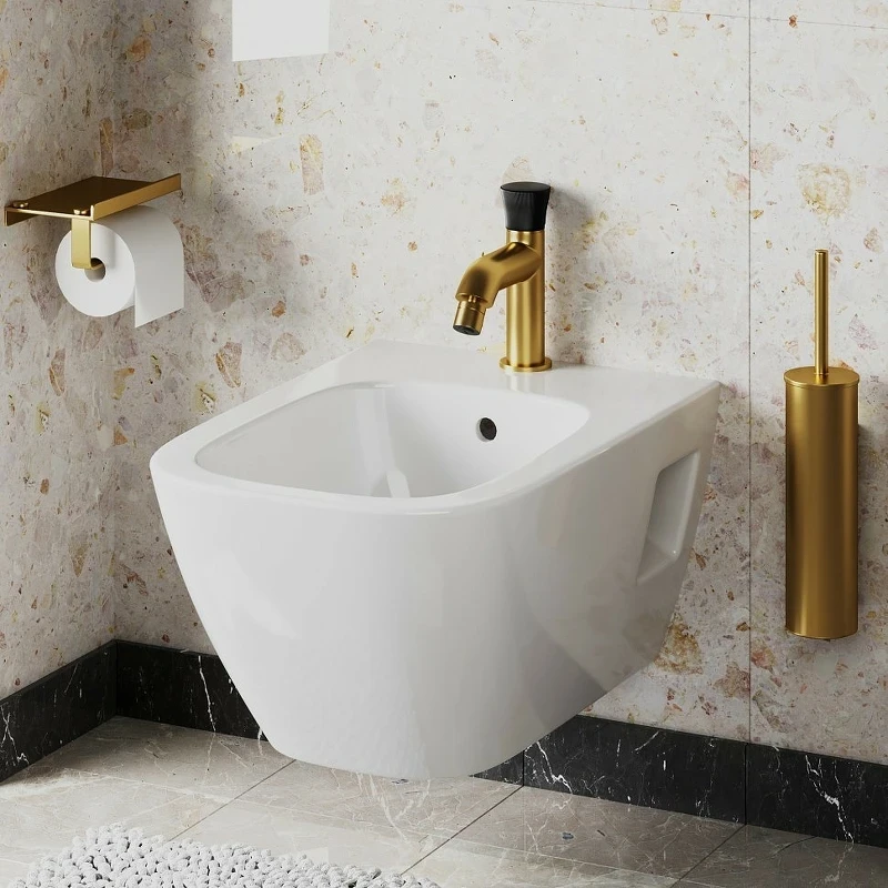 Смеситель для биде Paini Domus 18PJ304PZ Золото матовое