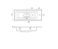 Раковина Uperwood Modul 50 2911020337 цвет Белый глянцевый