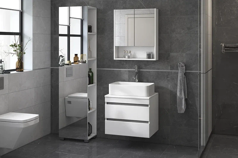 Зеркальный шкаф Vigo Urban 60 zsh.URB.60 Белый МДФ / ЛДСП, стекло