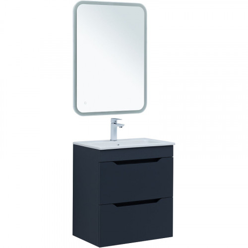 Тумба под раковину Aquanet Практика 60 330458 подвесная Маренго МДФ / ЛДСП