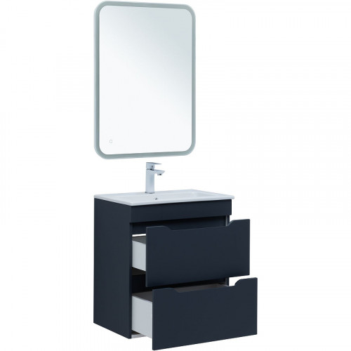 Тумба под раковину Aquanet Практика 60 330458 подвесная Маренго МДФ / ЛДСП