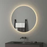 Зеркало Evoform Ledshine d80 BY 2655 с подсветкой 21 W - сенсорный выключатель - теплый белый свет стекло