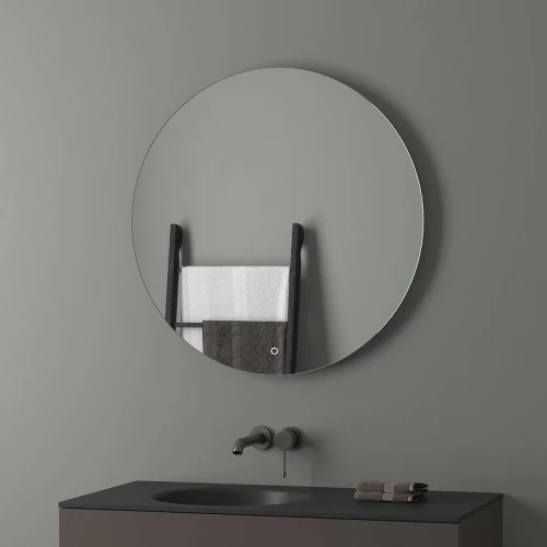 Зеркало Evoform Ledshine d80 BY 2655 с подсветкой 21 W - сенсорный выключатель - теплый белый свет стекло