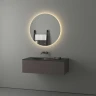 Зеркало Evoform Ledshine d80 BY 2655 с подсветкой 21 W - сенсорный выключатель - теплый белый свет стекло