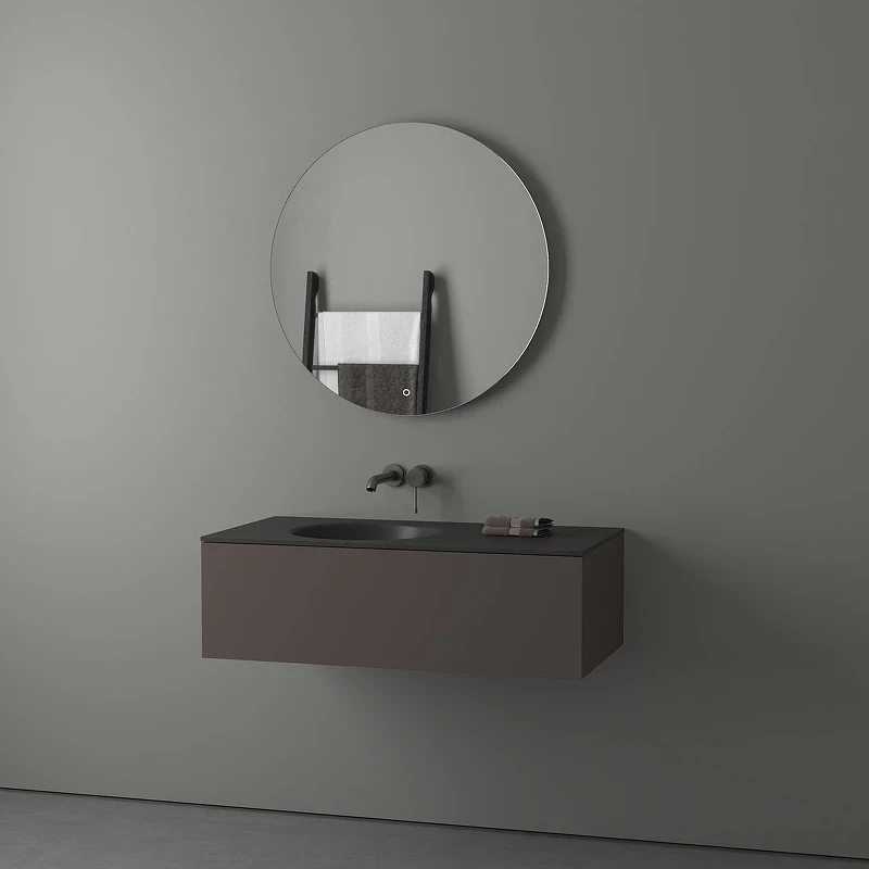 Зеркало Evoform Ledshine d80 BY 2655 с подсветкой 21 W - сенсорный выключатель - теплый белый свет стекло