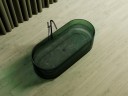 Ванна из полиэфирной смолы Abber Kristall 170х75 AT9708Emerald Зеленая без гидромассажа
