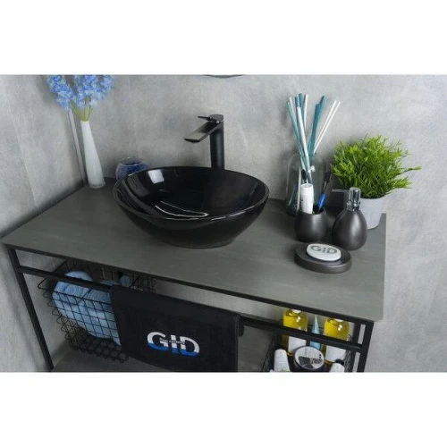 Раковина-чаша Gid Esfera Nc920 41 52231 цвет Черный глянцевый