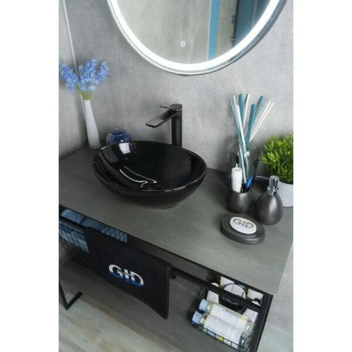 Раковина-чаша Gid Esfera Nc920 41 52231 цвет Черный глянцевый
