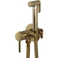 Гигиенический душ со смесителем Frap F7505-3 Золотой латунь на стену