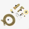 Гигиенический душ со смесителем Frap F7505-3 Золотой латунь на стену