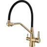 Смеситель для кухни ZorG Steel Hammer SH 903-6 BRONZE Бронза Черный