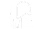 Смеситель для кухни ZorG Steel Hammer SH 903-6 BRONZE Бронза Черный