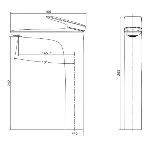 Смеситель для раковины Bond Cube B03-2788 Черный матовый латунь