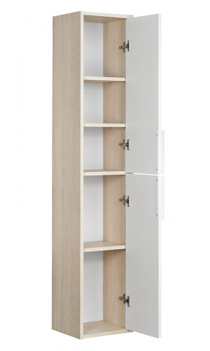 Шкаф пенал Aquaton Рико 30 1A216603RIB90 подвесной Белый Ясень фабрик МДФ / ЛДСП