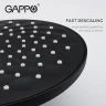 Душевая система Gappo G90 G2490-6 с термостатом Черная матовая латунь на стену