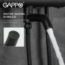 Душевая система Gappo G90 G2490-6 с термостатом Черная матовая латунь на стену