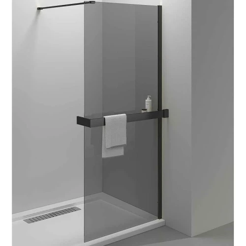 Душевая перегородка Vincea Walk-In HR 80 VSW-4HR800CGB профиль Черный матовый стекло тонированное