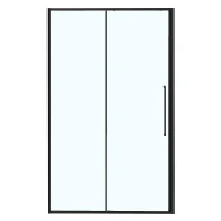 Душевая дверь Azario Shanghai 110 AZ-Y43-110-MB-CL профиль Черный матовый стекло прозрачное