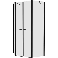 Душевой уголок New Trendy New Soleo Black 100х80 K-0618 профиль Черный стекло прозрачное