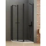 Душевой уголок New Trendy New Soleo Black 100х80 K-0618 профиль Черный стекло прозрачное
