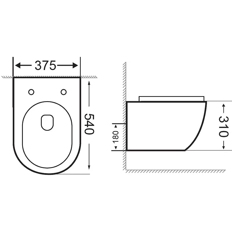 Унитаз Aquanet Cetus-BW Rimless 287008 подвесной с сиденьем Микролифт фаянс подвесной