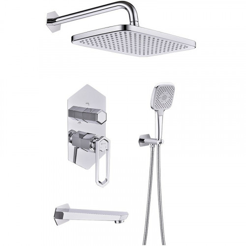 Душевая система Lemark Prizma LM3922C Хром латунь встраиваемый