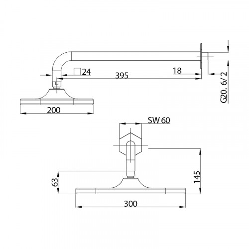 Душевая система Lemark Prizma LM3922C Хром латунь встраиваемый