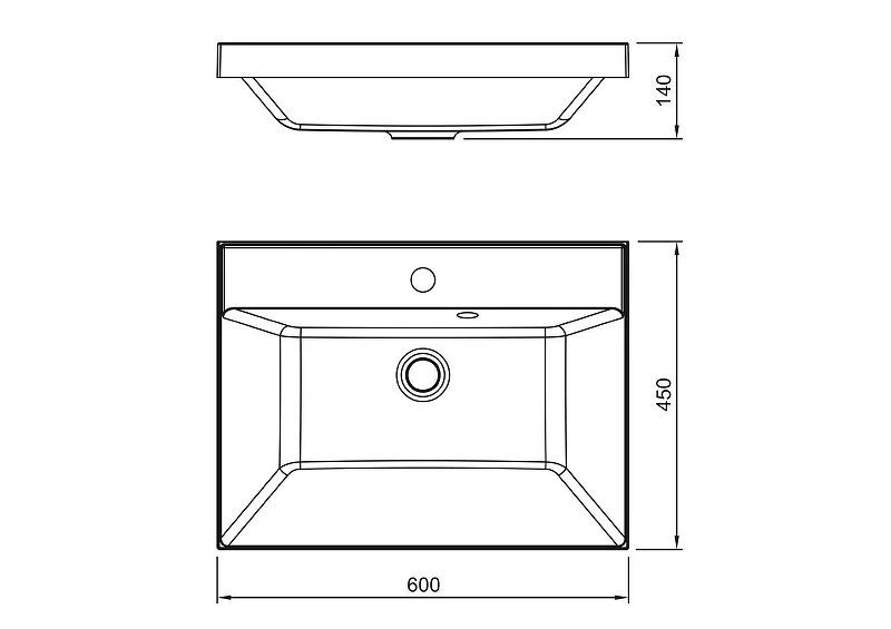 Раковина Stella Polar Азур 60 SP-00001914 цвет Белый
