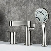 Смеситель на борт ванны Gappo G99-30 G1199-30 Сатин нержавеющая сталь
