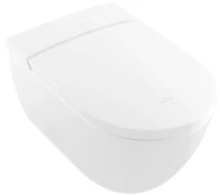 Унитаз биде Villeroy&Boch ViClean V0E200R1 подвесной цвет Альпийский белый с сиденьем Микролифт