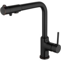 Смеситель для кухни Gappo G4390-10 Черный матовый латунь