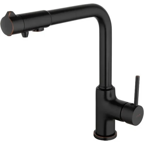 Смеситель для кухни Gappo G4390-10 Черный матовый латунь
