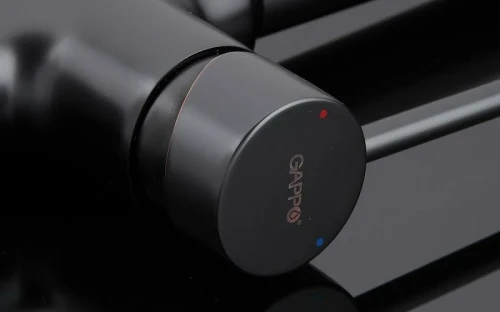 Смеситель для кухни Gappo G4390-10 Черный матовый латунь