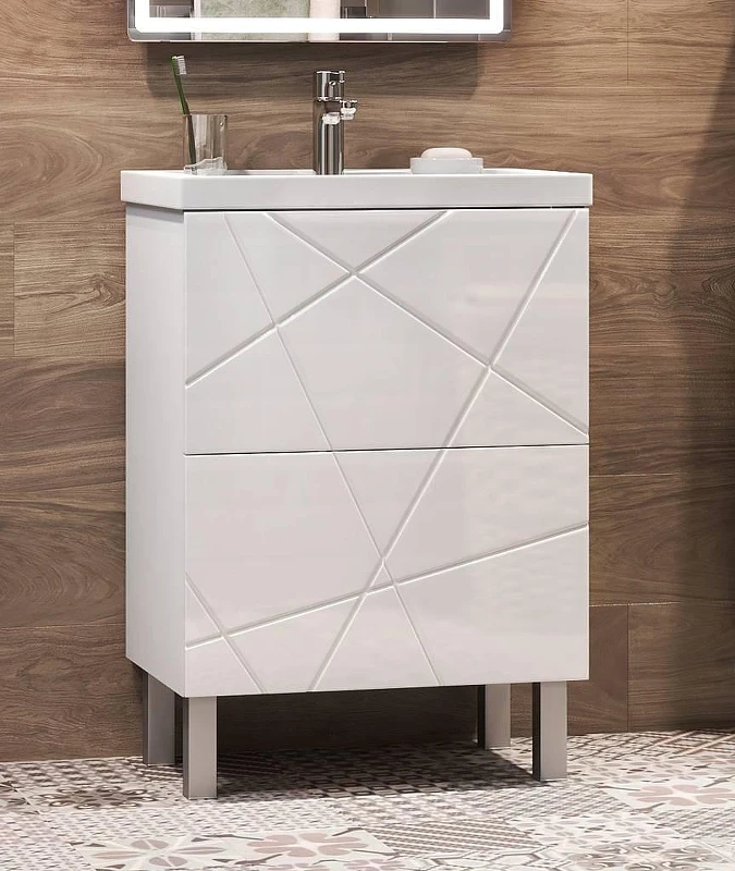 Тумба под раковину Vigo Geometry 60 tn.GEO.COM.60.2Y цвет Белый