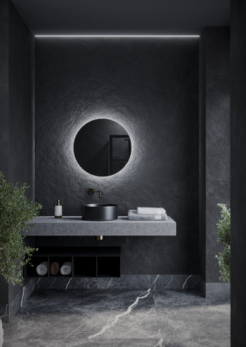 Зеркало Sancos Sfera 60 SF600 с подсветкой с сенсорным выключателем стекло