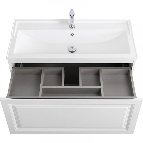 Тумба под раковину Cezares Giubileo 100 GIUBILEO-N-100-1C-SO-FS-P подвесная Ясень брашированный МДФ / ЛДСП