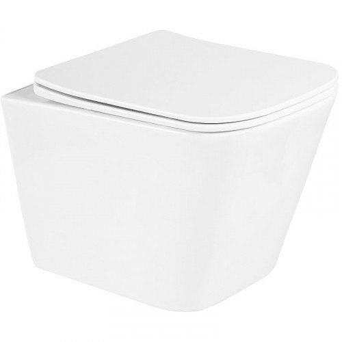 Унитаз BelBagno Due BB3103CHR/SC подвесной с сиденьем Микролифт фаянс подвесной