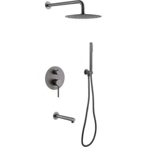 Душевая система Abber Emotion AF8817NG Никель латунь встраиваемый