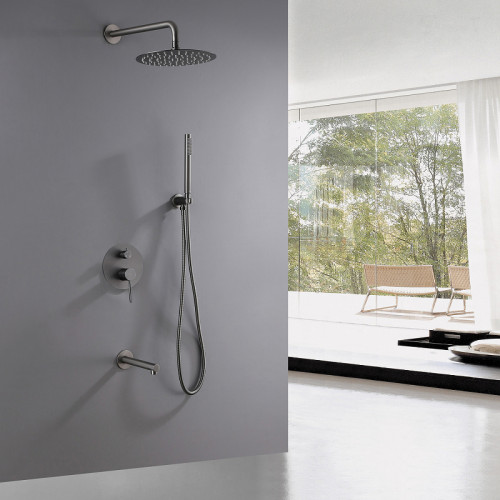 Душевая система Abber Emotion AF8817NG Никель латунь встраиваемый