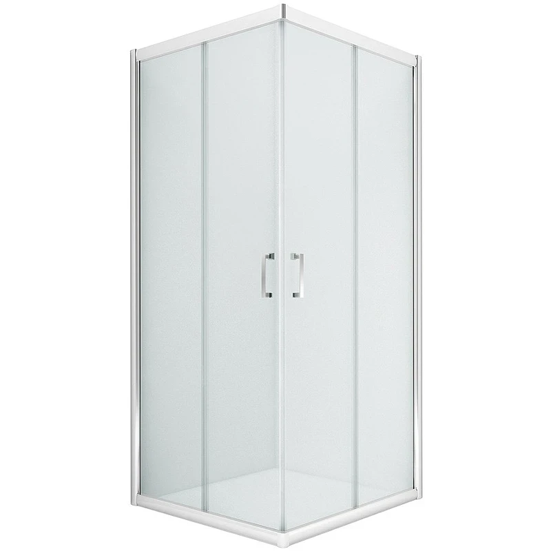 Душевой уголок New Trendy New Varia Chrome 80х80 K-0474 профиль Хром стекло прозрачное