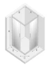 Душевой уголок New Trendy New Varia Chrome 80х80 K-0474 профиль Хром стекло прозрачное
