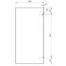 Душевая перегородка Radomir Walk-in G1 100 1-10-0-0-0-1890 профиль Хром стекло прозрачное