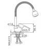Смеситель для кухни Frap H02 F4302-B Хром
