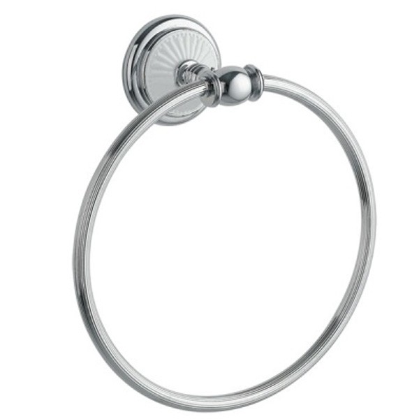 Кольцо для полотенец Boheme Vogue Bianco 10135 Хром