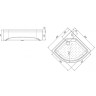 Акриловый поддон для душа Radomir 80x80x31 1-11-0-0-0-179 Белый