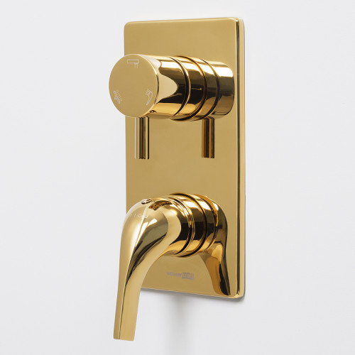 Смеситель для душа WasserKRAFT Sauer 7171 Золото латунь встраиваемый