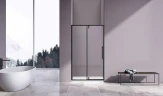 Душевая дверь Vincea Slim-N 100 VDP-4SN100CLB профиль Черный матовый стекло прозрачное